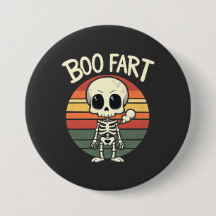 Chapa Redonda De 7 Cm Boo fart Funny Spooky Pastel Ghost Gótico Retro