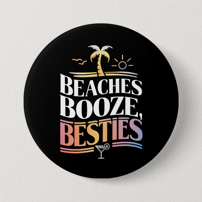 Chapa Redonda De 7 Cm Booze & Bestis Coconut Summer (Anverso)
