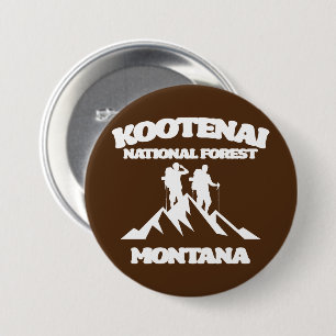 Chapa Redonda De 7 Cm Bosque Nacional de Kootenai, Montana