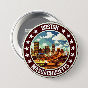 Chapa Redonda De 7 Cm Boston