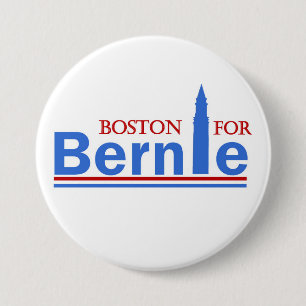 Chapa Redonda De 7 Cm Boston para Bernie