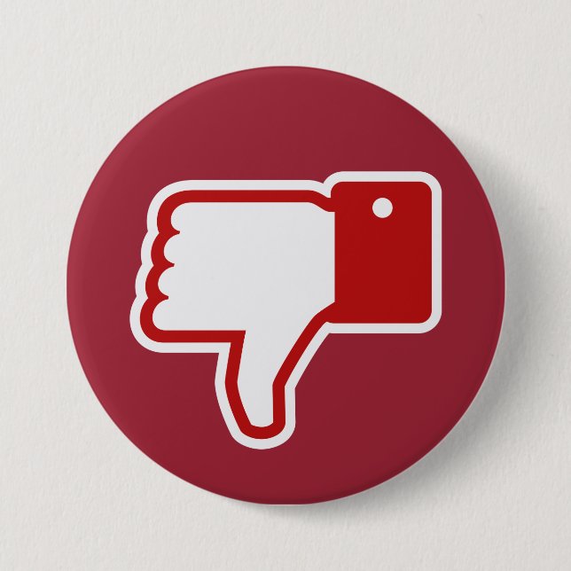 Chapa Redonda De 7 Cm ¡Botón de la aversión! (Anverso)