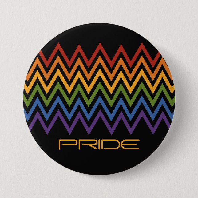 Chapa Redonda De 7 Cm Botones de personalizado de patrón de cheurón arco (Anverso)