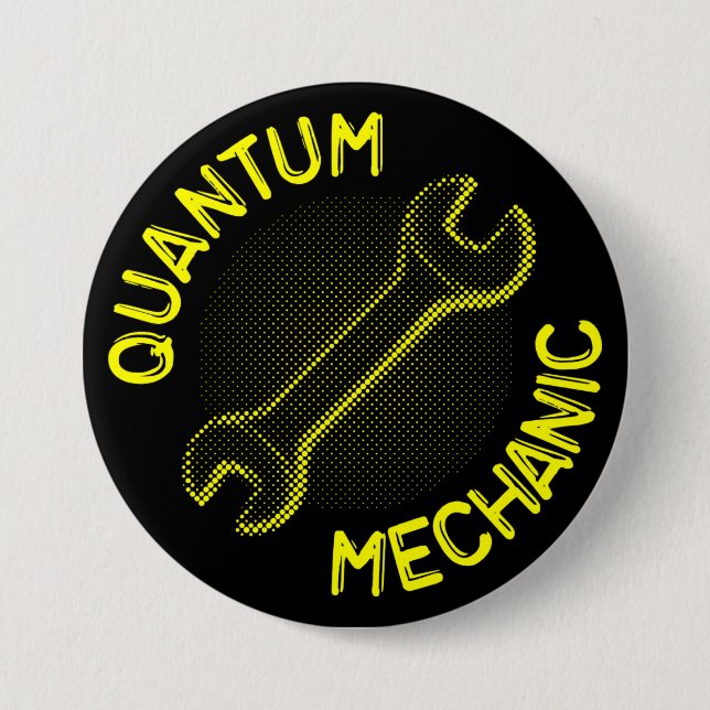 Chapa Redonda De 7 Cm Botones del mecánico de Quantum (Anverso)