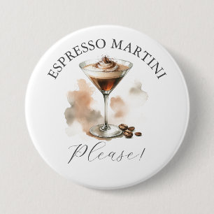 Chapa Redonda De 7 Cm Botones personalizado Espresso Martini