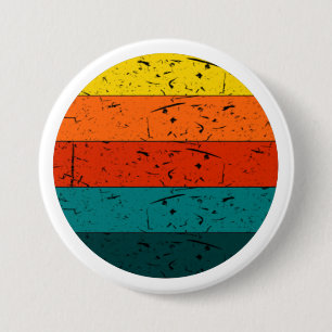 Chapa Redonda De 7 Cm Botones redondos de banda de sol-diseño circular v