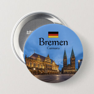 Chapa Redonda De 7 Cm Bremen Souvenir