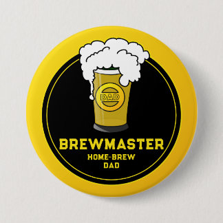 Chapa Redonda De 7 Cm Brewmaster Beer casa-brew papá