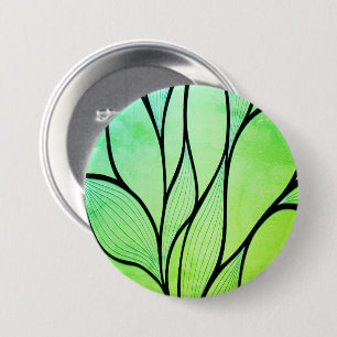 Chapa Redonda De 7 Cm Brillantes tonos verdes con licencia creativa