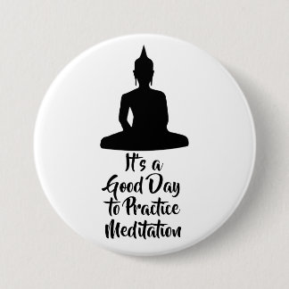 Chapa Redonda De 7 Cm Buddha Mindfulness Meditation Motivation