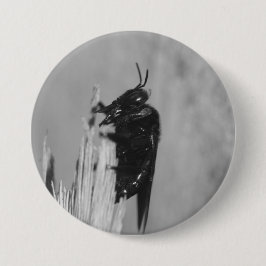 Chapa Redonda De 7 Cm Bumblebee