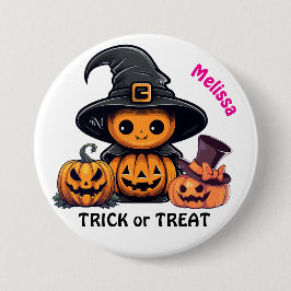 Chapa Redonda De 7 Cm Button : HALLOWEEN Treat