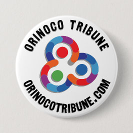 Chapa Redonda De 7 Cm Button rounded logo black