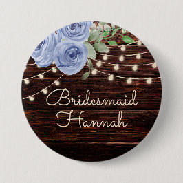 Chapa Redonda De 7 Cm Cadena Rusa De Madera Ilumina Bridesmaid Floral Az