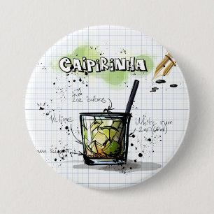 Chapa Redonda De 7 Cm Caipirinha