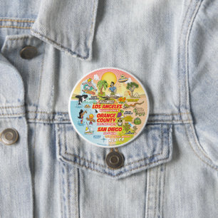 Chapa Redonda De 7 Cm California Sunset