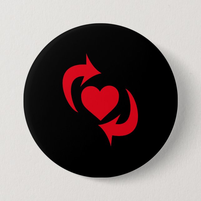 Chapa Redonda De 7 Cm Cambiar orgullo (Anverso)