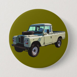 Chapa Redonda De 7 Cm Camión de recolección de Land Rover en 1971