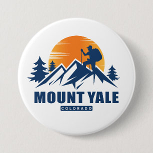Chapa Redonda De 7 Cm Camiseta Retro Mount Yale Hike