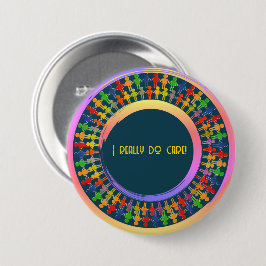 Chapa Redonda De 7 Cm Campaña de Personalizable artístico