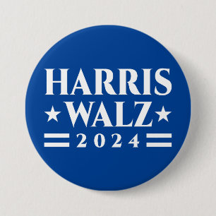 Chapa Redonda De 7 Cm Campaña electoral Harris Walz 2024