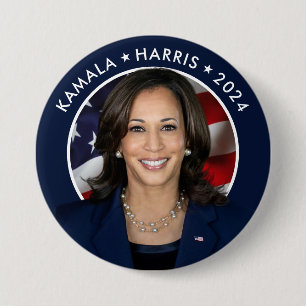 Chapa Redonda De 7 Cm Campaña Presidencial Kamala Harris 2024