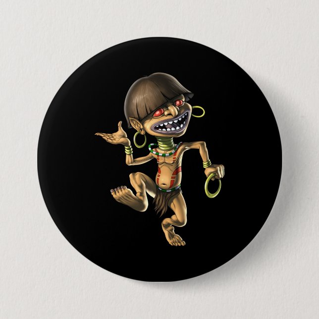 Chapa Redonda De 7 Cm Cancionería azteca (Anverso)