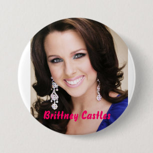 Chapa Redonda De 7 Cm Castillos de Brittney