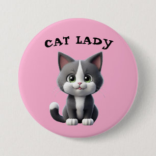 CHAPA REDONDA DE 7 CM CAT LADY