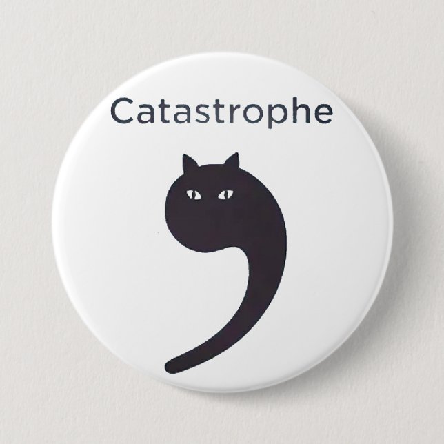 Chapa Redonda De 7 Cm catástrofe (Anverso)