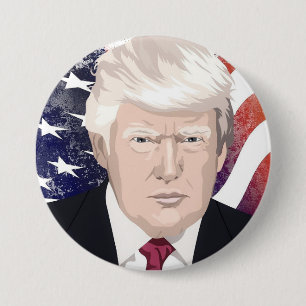 Chapa Redonda De 7 Cm Celebra a Estados Unidos y al presidente Trump #30