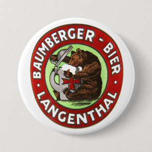 Chapa Redonda De 7 Cm Cervecería Baumberger Langenthal Button