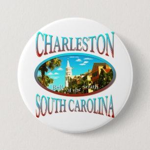 Chapa Redonda De 7 Cm Charleston Carolina del Sur