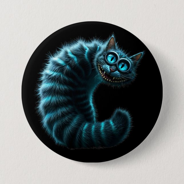 Chapa Redonda De 7 Cm Cheshire Cat (Anverso)