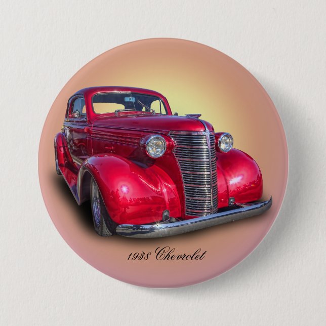 CHAPA REDONDA DE 7 CM CHEVROLET 1938 (Anverso)