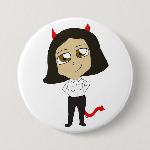 Chapa Redonda De 7 Cm chibi devil chica