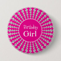 Chica de cumpleaños personalizada Rosa con Fiesta