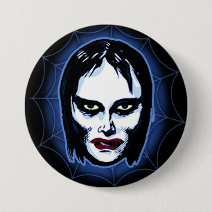 Chapa Redonda De 7 Cm Chica del vampiro (horror)