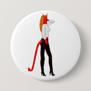Chapa Redonda De 7 Cm chica diablo