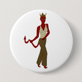 Chapa Redonda De 7 Cm chica diablo