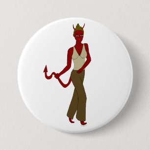 Chapa Redonda De 7 Cm chica diablo