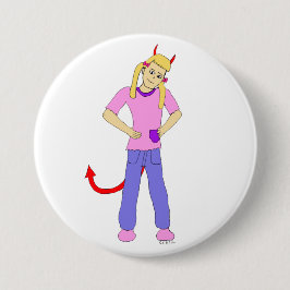 Chapa Redonda De 7 Cm chica diablo