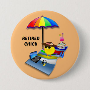 Chapa Redonda De 7 Cm Chick retirado