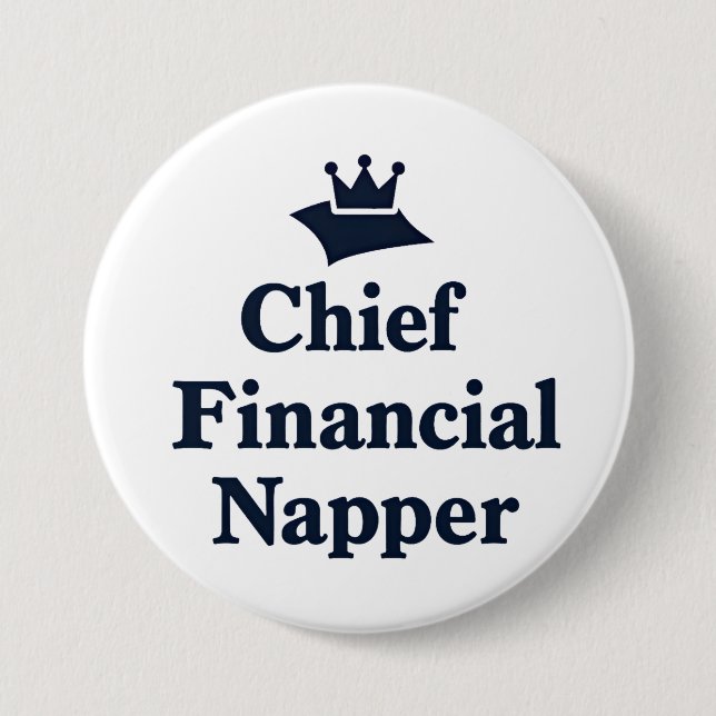 Chapa Redonda De 7 Cm Chief Financial Napper  (Anverso)