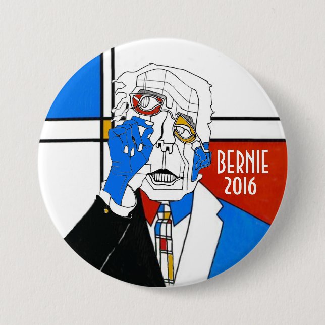 Chapa Redonda De 7 Cm Chorreadoras 2016 de Bernie (Anverso)