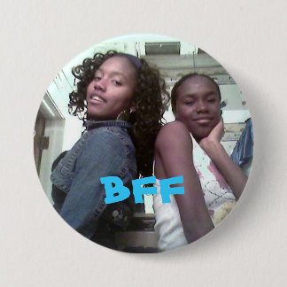 Chapa Redonda De 7 Cm chrisnlaina, BFF