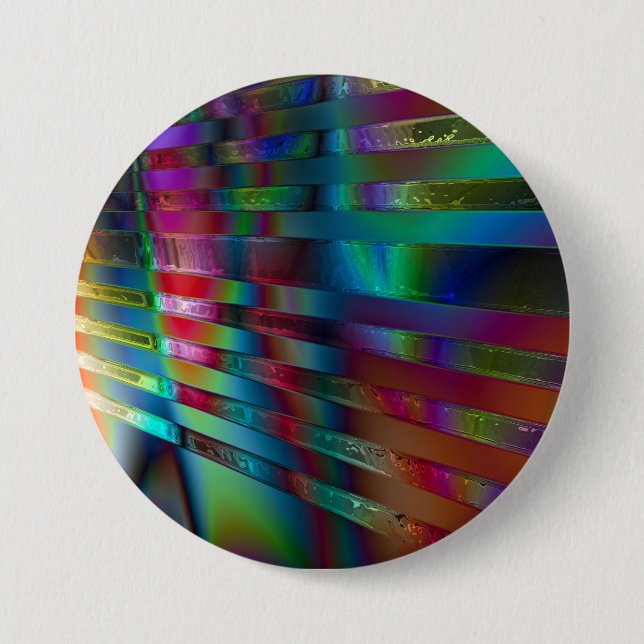 Chapa Redonda De 7 Cm Chroma Rays (Anverso)