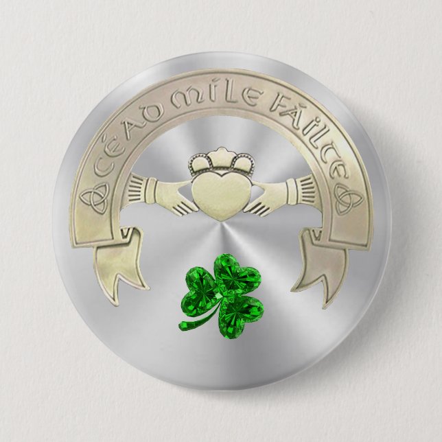 Chapa Redonda De 7 Cm Cien mil bienvenidos (Anverso)