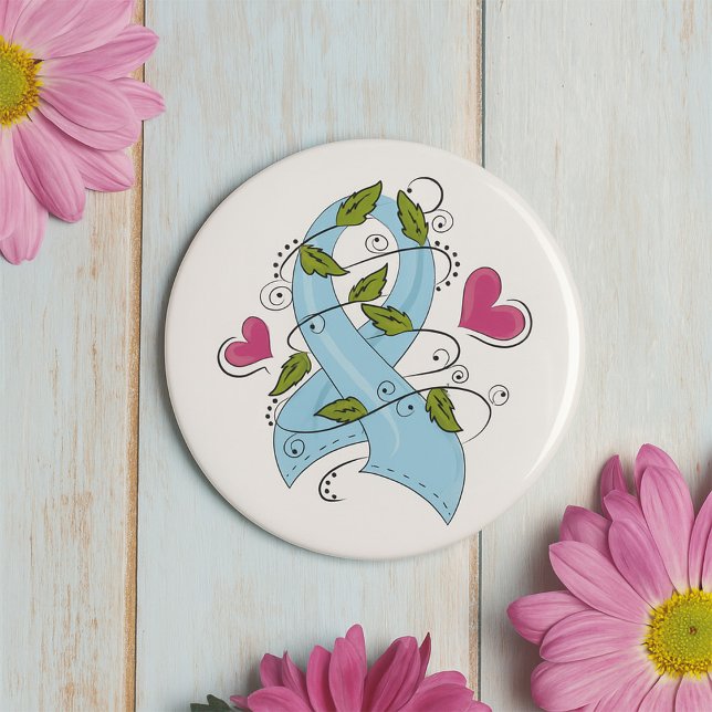 Chapa Redonda De 7 Cm Cinta de sensibilización azul (Subido por el creador)