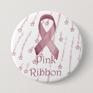 Chapa Redonda De 7 Cm Cinta rosada